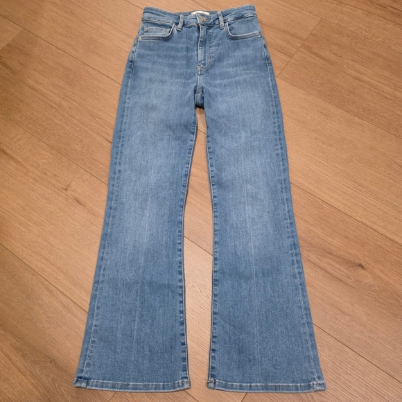 FRAME Denim - Frame Le Crop Mini Boot Jeans Clearwater Blue High Rise LCMB630 Size 25